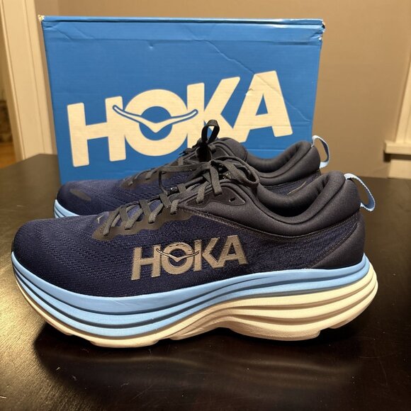 Hoka Men’s HOKA Bondi 8 Outer Space Size 13D. Blue. Running. New - Picture 4 of 8
